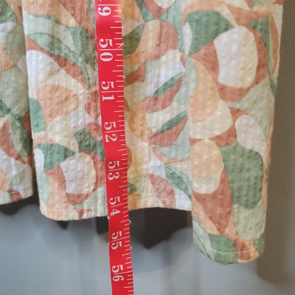 Abercrombie & Fitch Maxi Dress Women's Size‎ XL Knotted Tiered 100 Cotton Summer - Picture 8 of 11